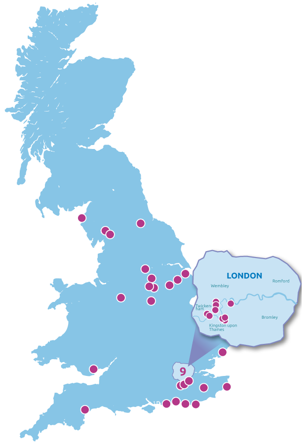 Learning Disability and Autism locations