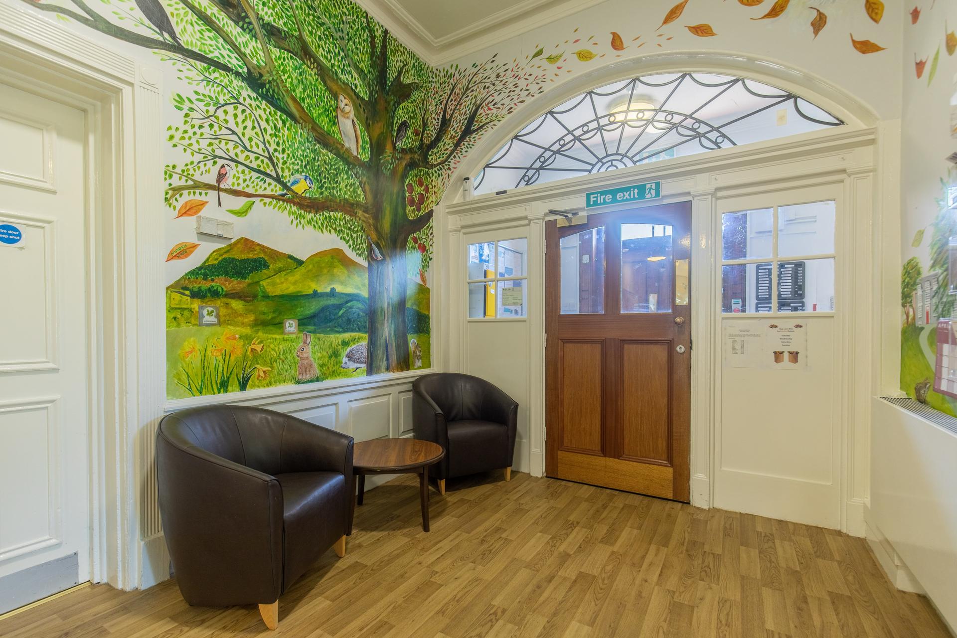 Interal entrance of Aderyn Hospital