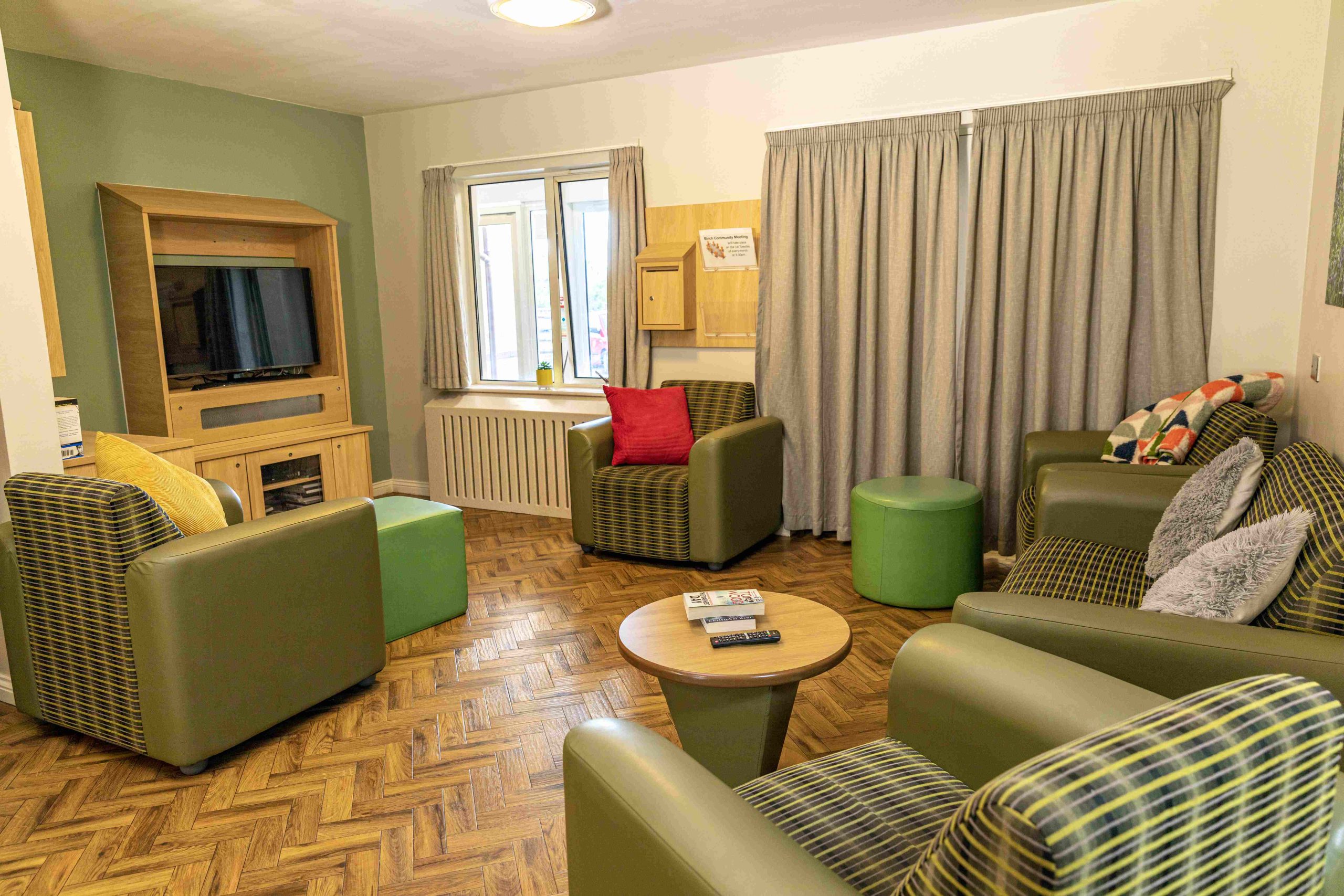 The Copse communal lounge area