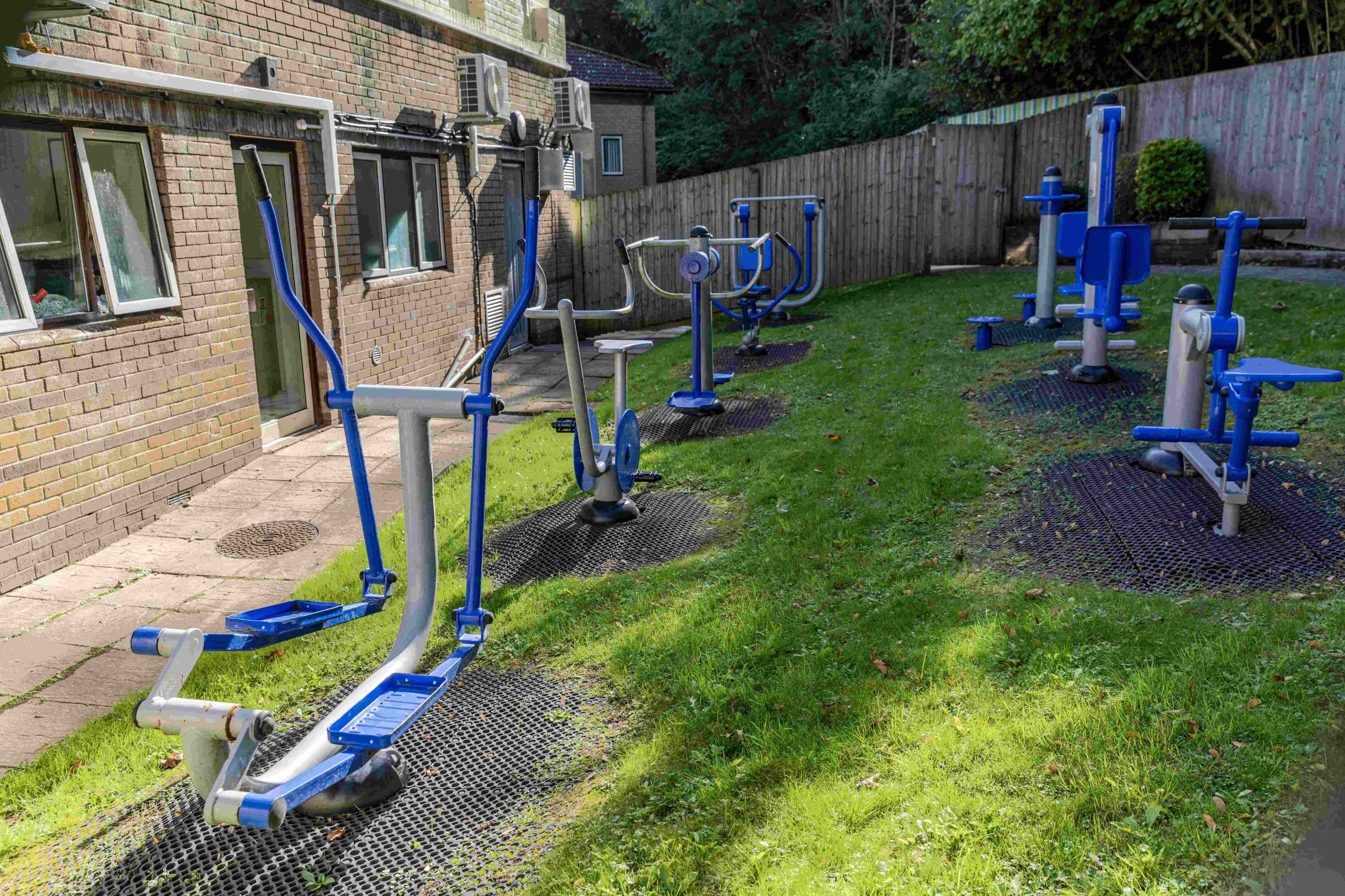 Outdoor exercise equipment at The Copse