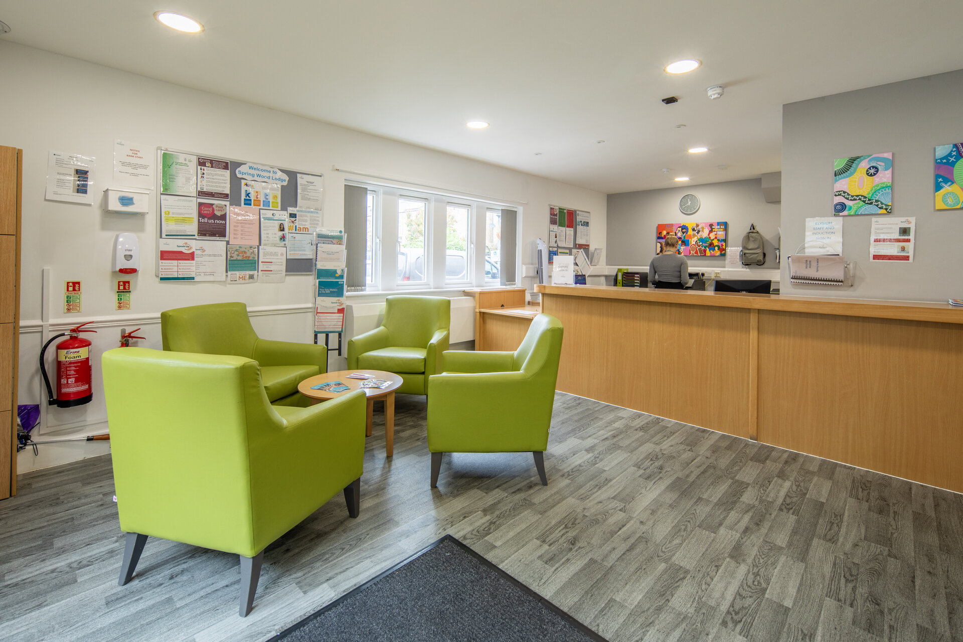 Spring Wood Lodge reception area