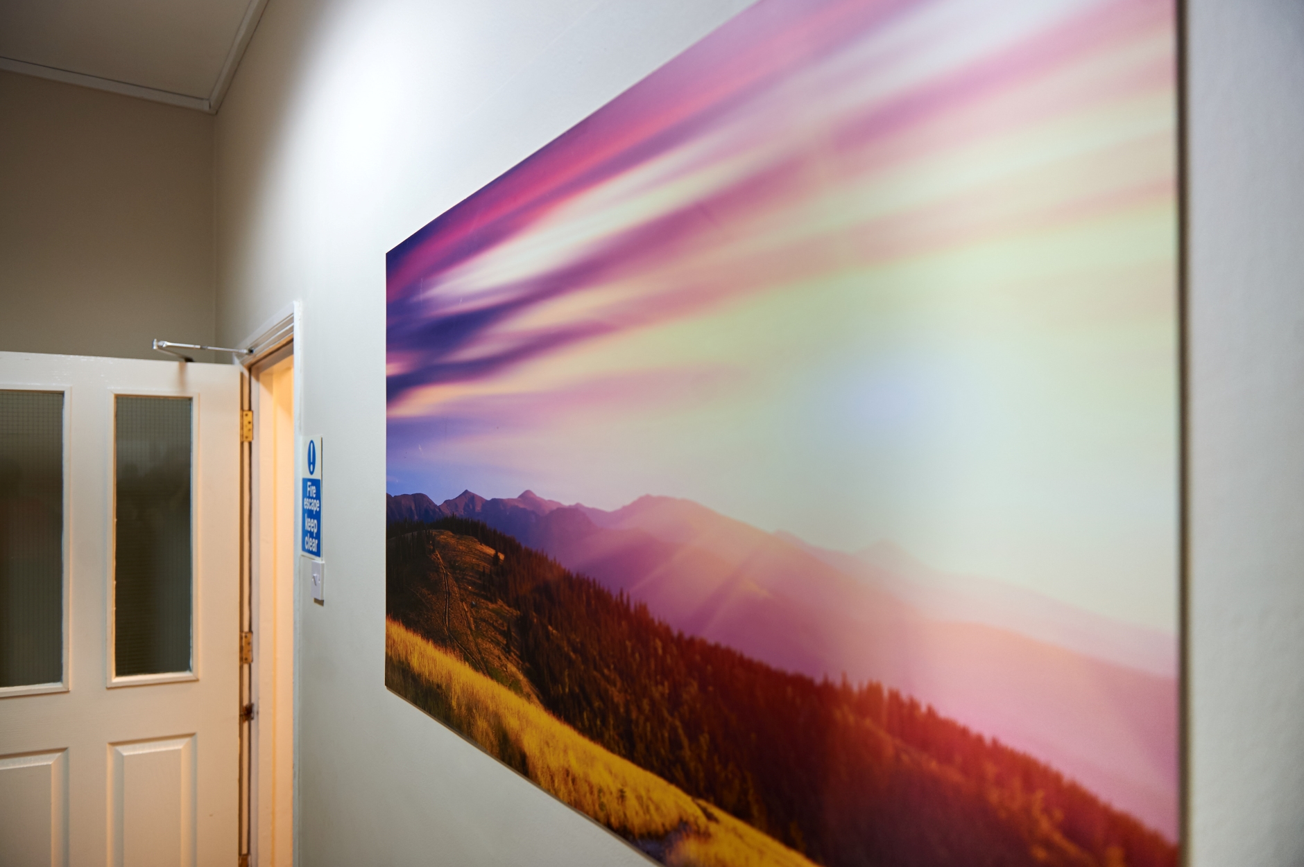 Art on the wall at Bromley Road