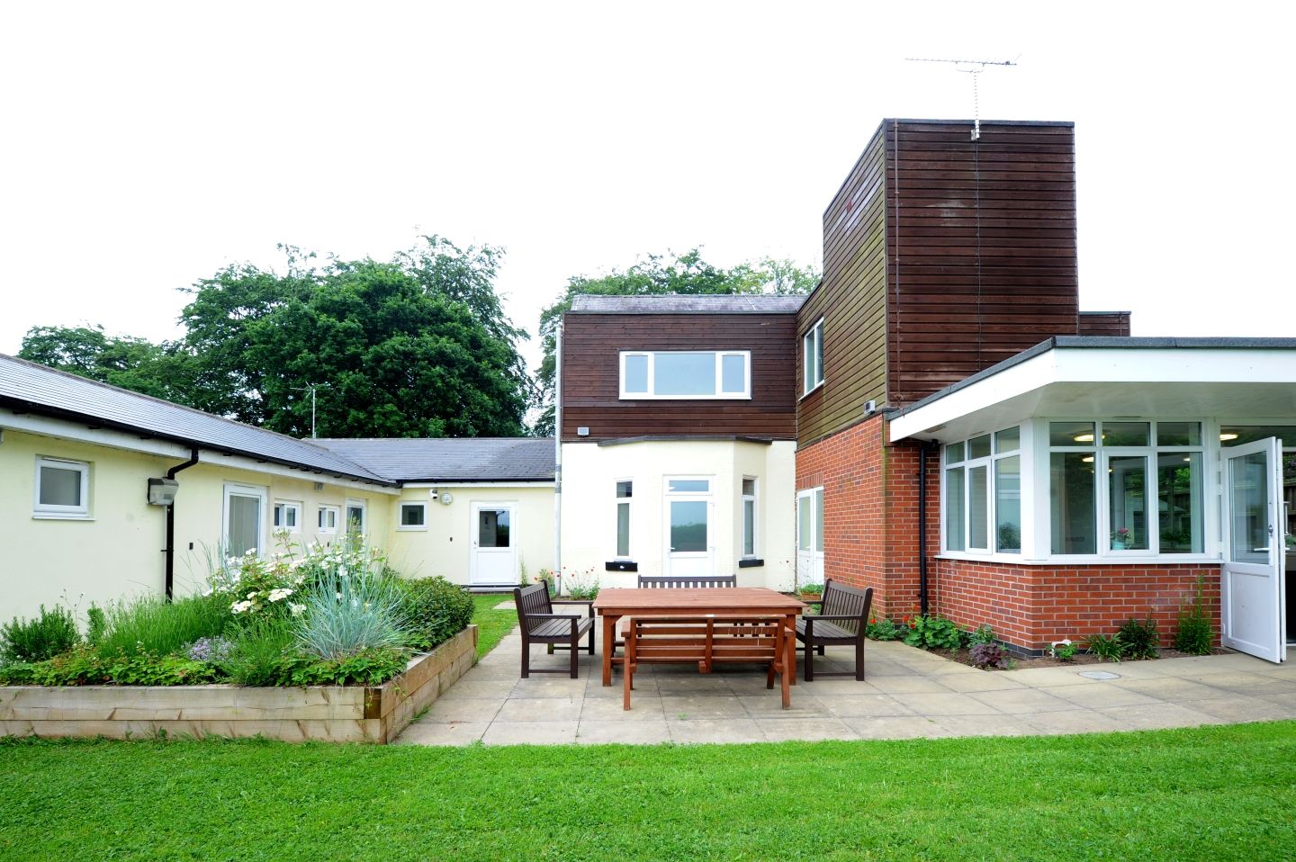 Field House garden area