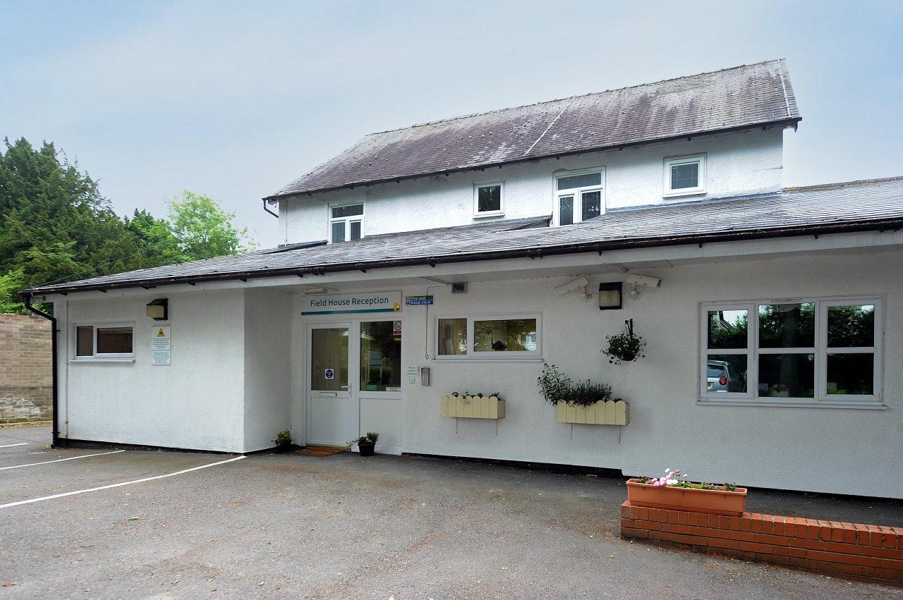 Exterior of Field House reception