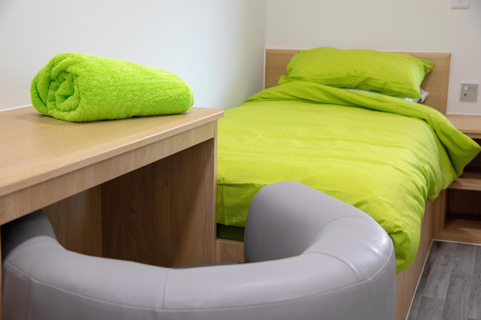 Service users at Ty Gwyn Hall are encouraged to personalise their bedrooms