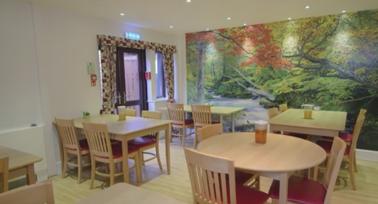 Three Valleys Hospital dining room