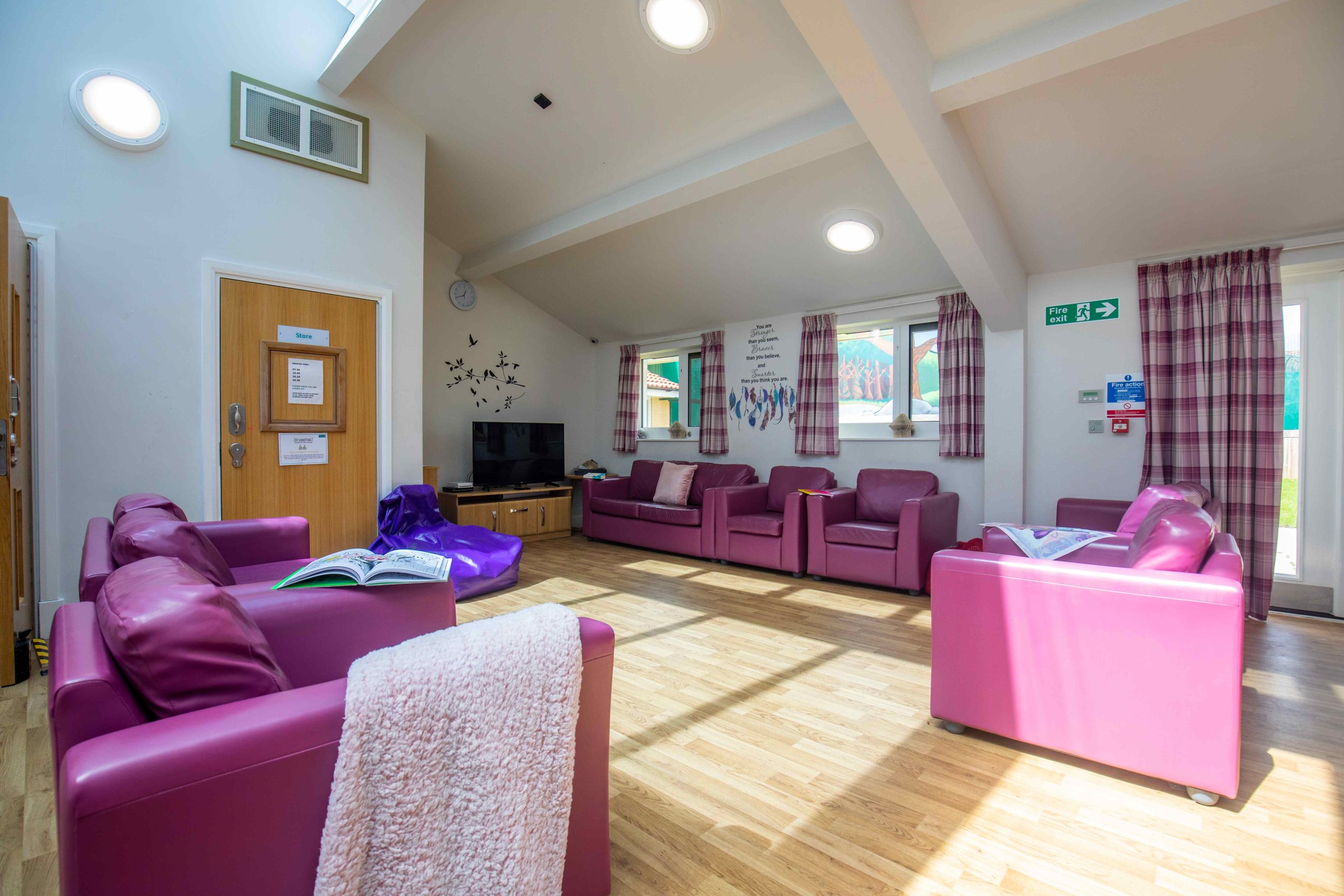 Hope House communal lounge area