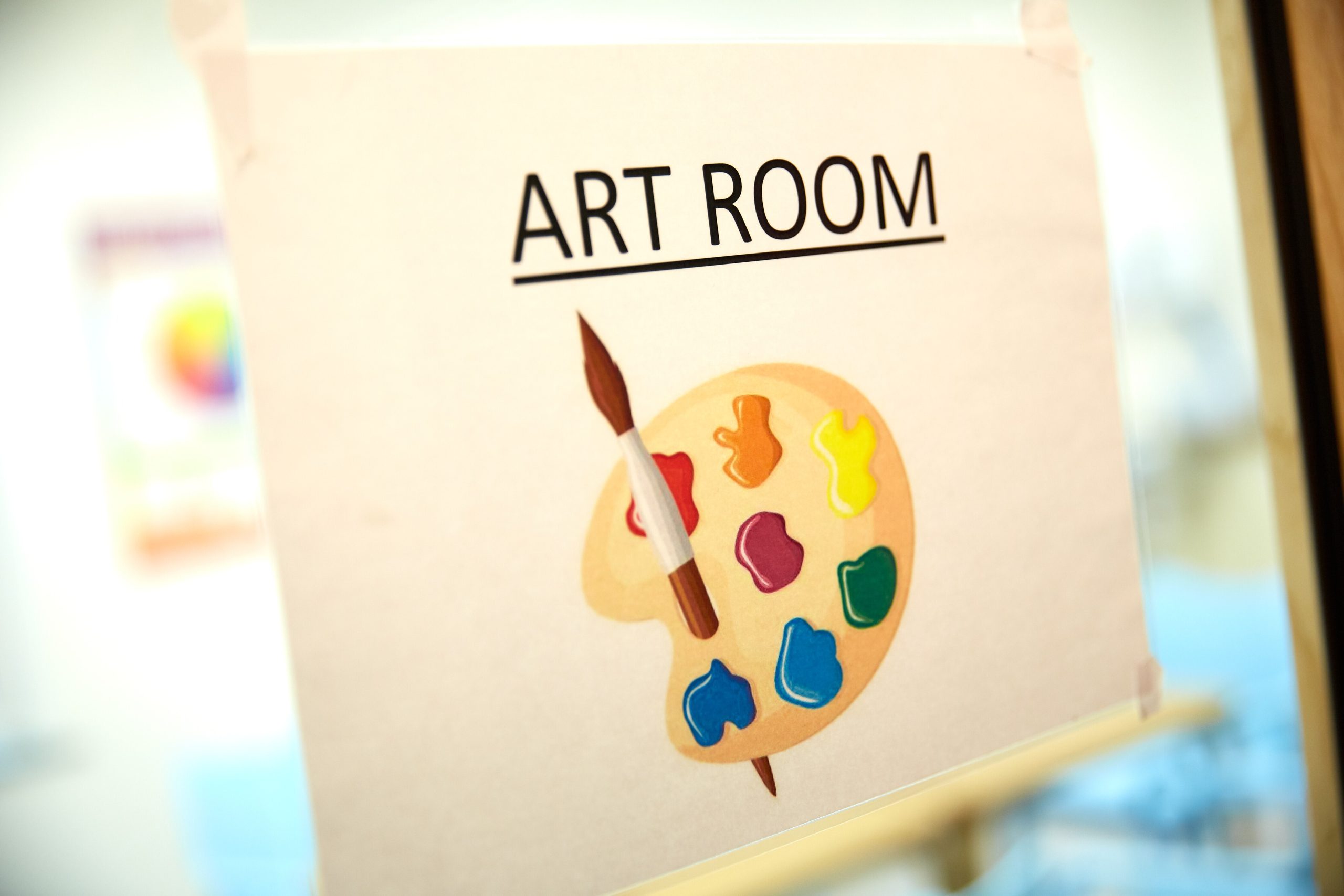 Victoria Gardens Art Room sign