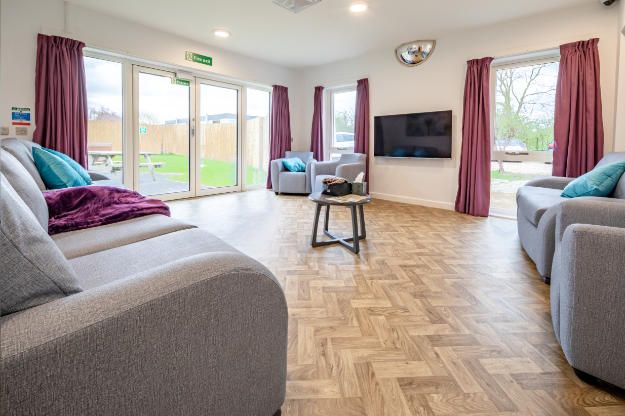 The Chimneys Clinic communal lounge area