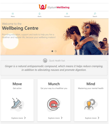 Elysium Wellbeing portal