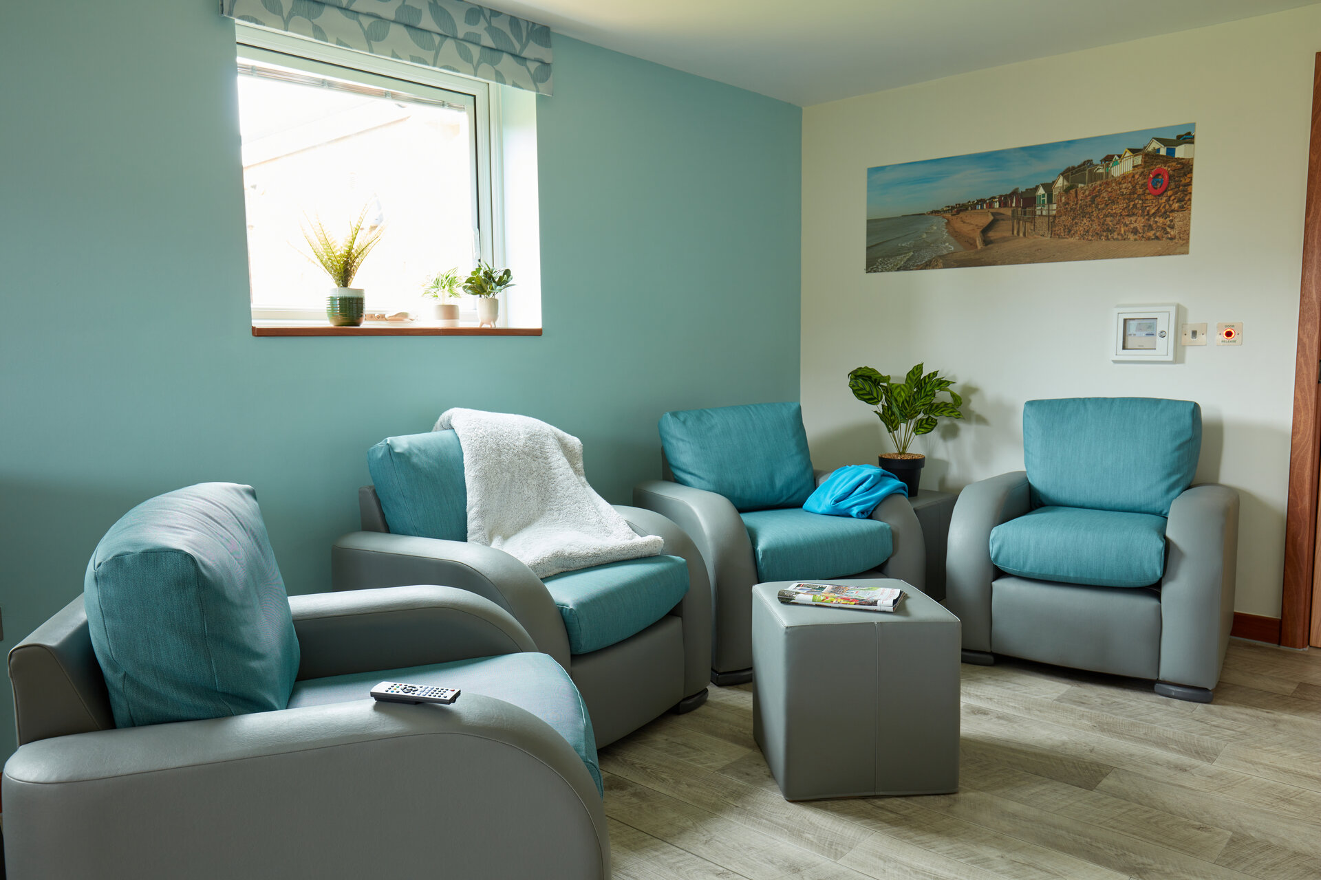 Comfortable seating area at Asher House